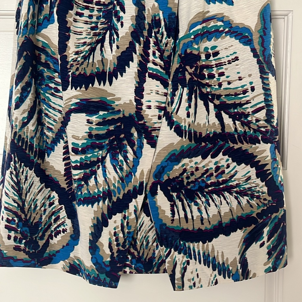 Banana Republic Strapless Leaf Patterned Dress - image 4